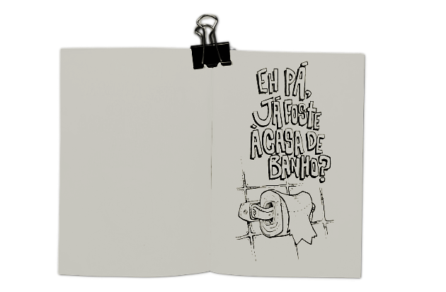 Casa de Banho in Ink and a Very Portuguese Eh Pá