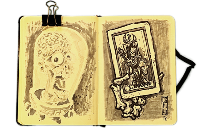L’Empereur in a Gothic Tarot Card Collection