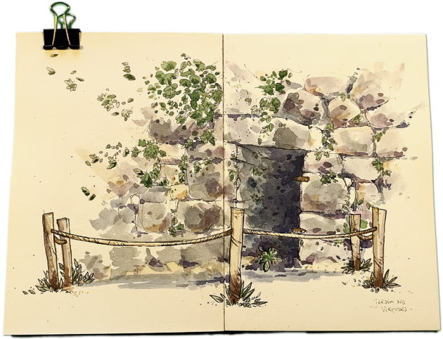 Parque das Virtudes in a Non-Touristy Watercolor