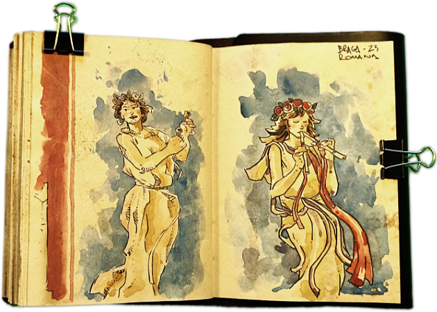 Bracara Augusta, a Cycle Closed in Watercolor