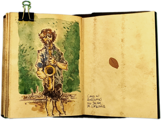 Street Music in Porto, a Saxophone on a Random Day
