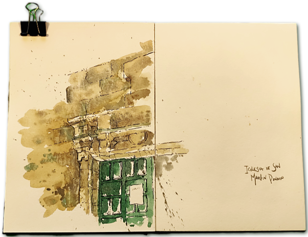 Santiago de Compostela in Watercolor: Forgotten Corners